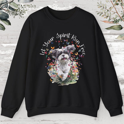Shih Tzu #7 "Let your spirit run free" Personalised Sweatshirt