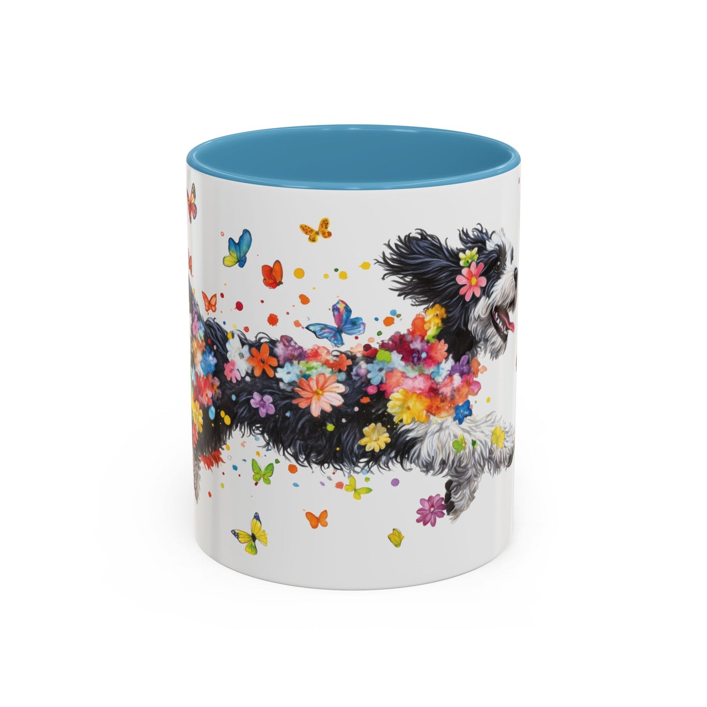 Bernedoodle Personalized Accent Mugs, 11oz