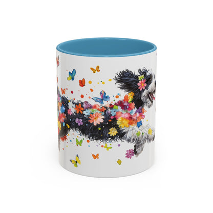 Bernedoodle Personalized Accent Mugs, 11oz