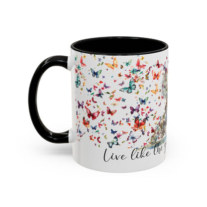Golden Doodle #2 "Live like the gate was left open" Accent Mugs, 11oz