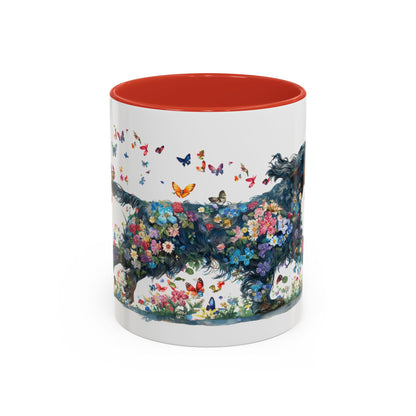 Gordon Setter Personalized Accent Mugs, 11oz