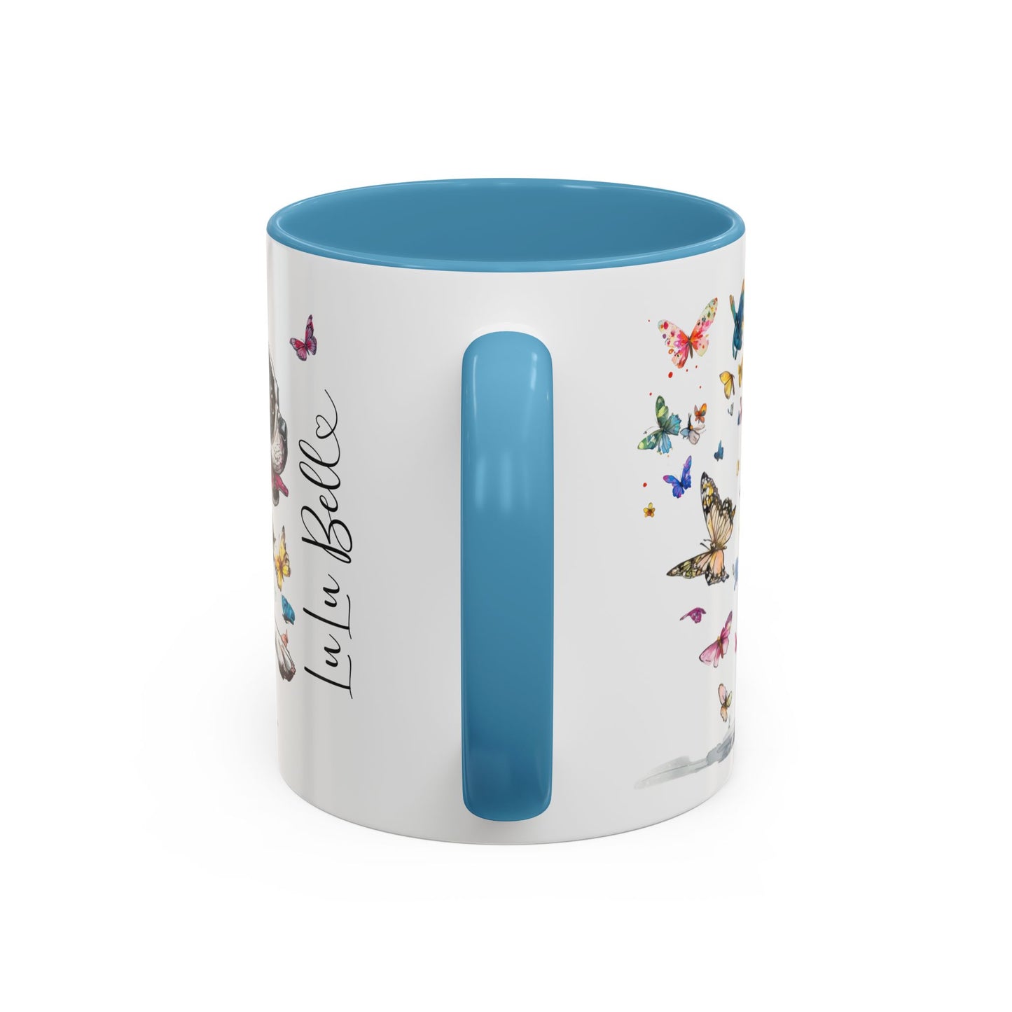 Boston Terrier #2 Personalized Accent Mugs, 11oz