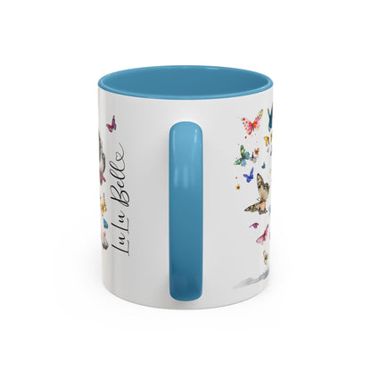 Boston Terrier #2 Personalized Accent Mugs, 11oz