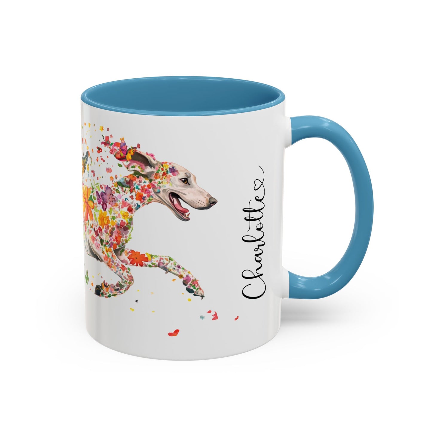 Weimaraner Personalized Accent Mugs, 11oz