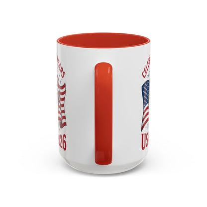 Dachshund #2 - 250th Celebration Personalised  Accent Mugs, 11oz & 15oz