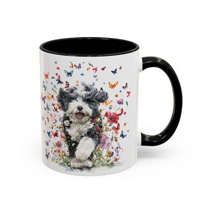 Bernedoodle #2 Personalized Accent Mugs, 11oz