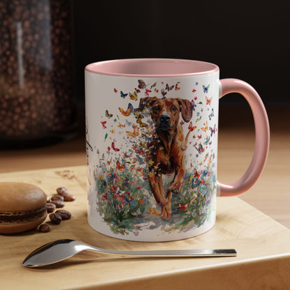 Rhodesian Ridgeback #2 Personalized Accent Mugs, 11oz
