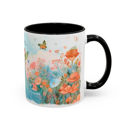 Blue Fairy Personalized Accent Mugs, 11oz