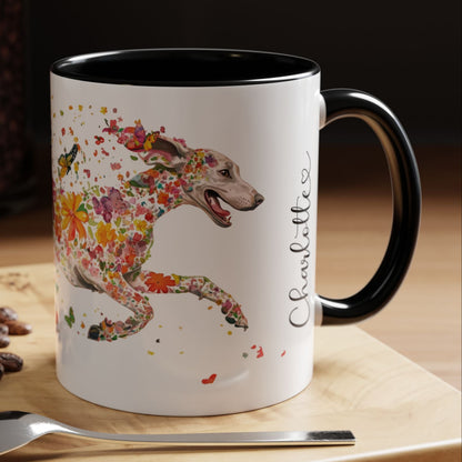 Weimaraner Personalized Accent Mugs, 11oz