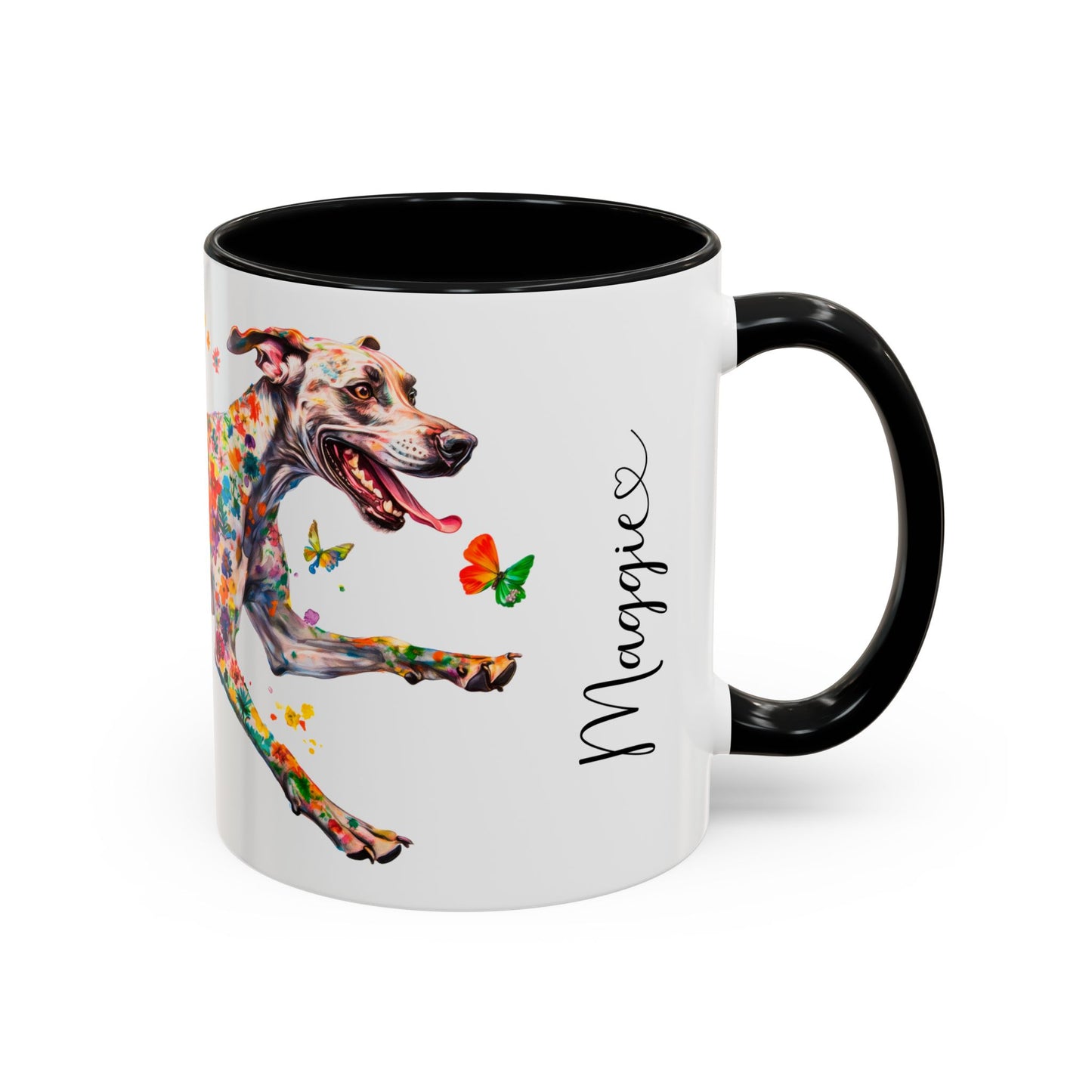 Great Dane #2 Personalized Colorful Accent Mugs, 11oz