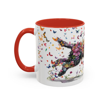 Labradoodle/Groodle #2 floral Personalized Accent Mugs, 11oz