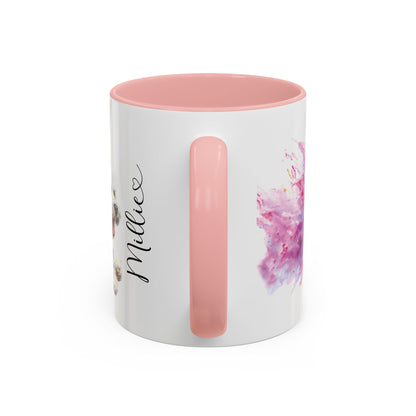 Shih Tzu Colourful Personalised Accent Mugs, 11oz