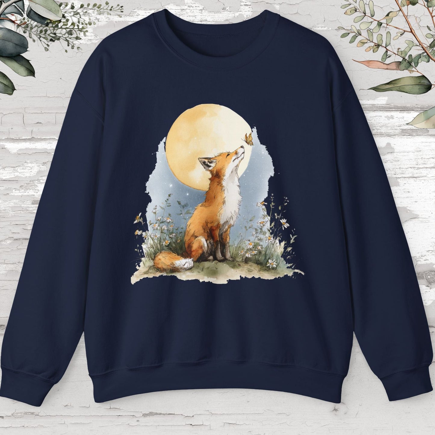 Fox & Butterfly #3 Unisex Sweat Shirt.
