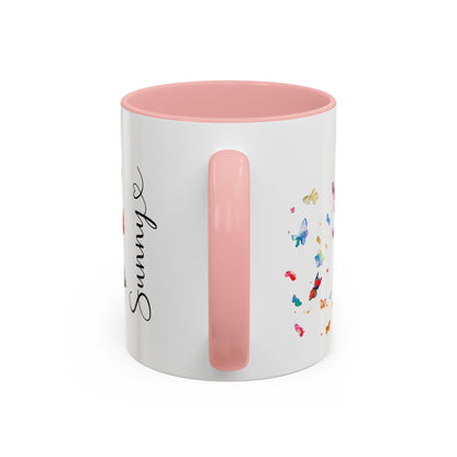 Poodle, Silver Personalized Accent Mugs, 11oz