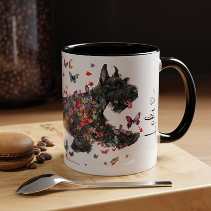 Giant Schnauzer Personalized Accent Mugs, 11oz