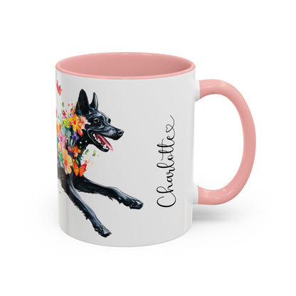 Kelpie Personalized Accent Mugs, 11oz