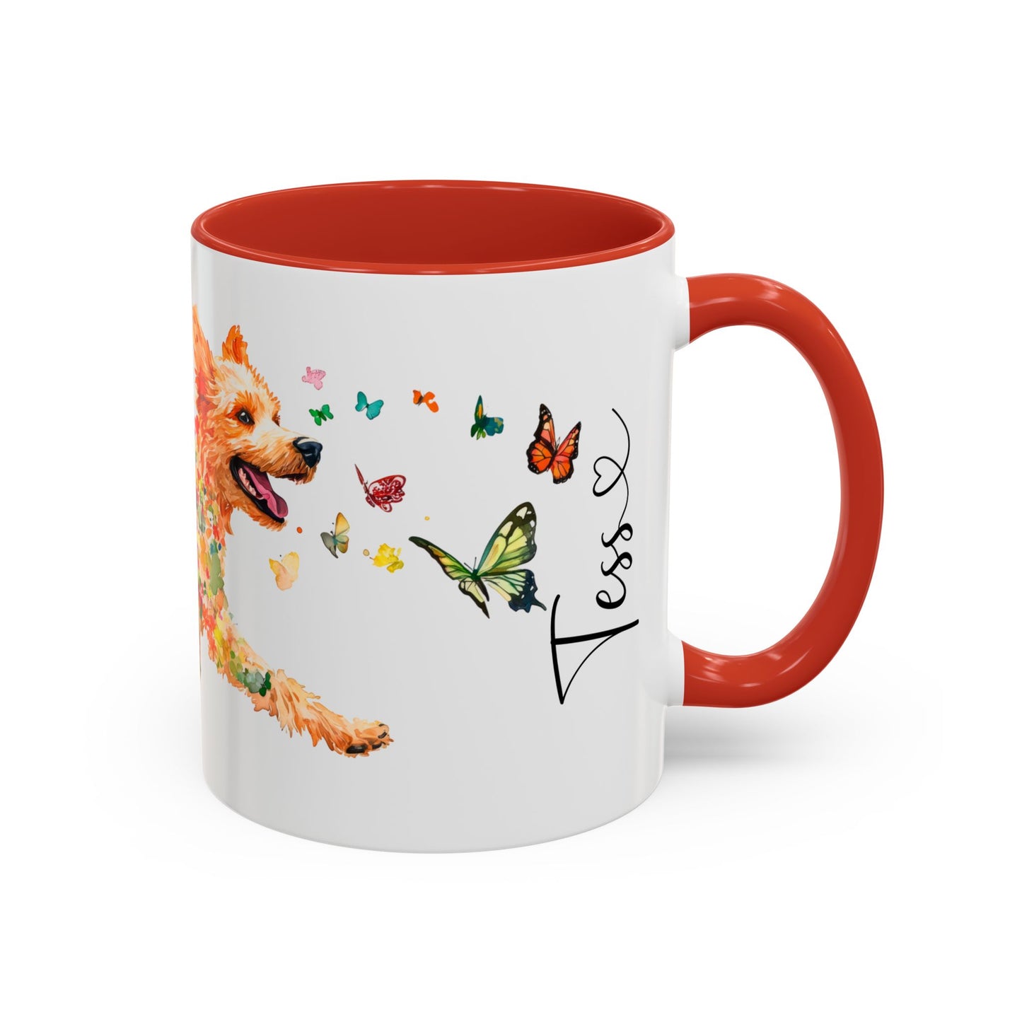 Golden Doodle/Groodle Personalized Colorful Accent Mugs, 11oz