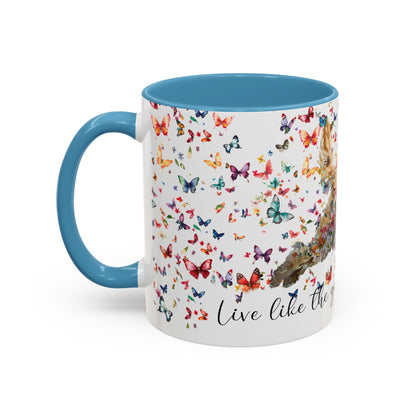 Golden Doodle/Groodle #3 "Live like the gate was left open" Accent Mugs, 11oz