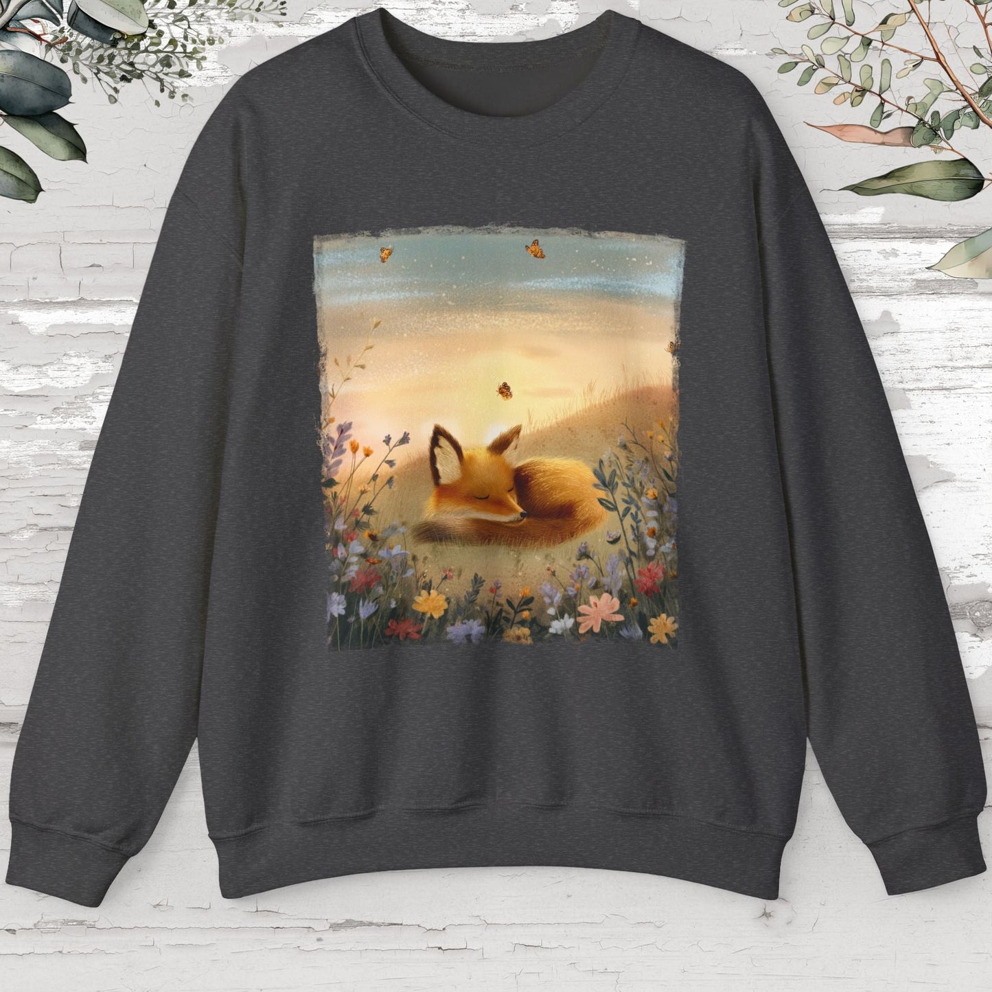 Fox sleeping #4 Unisex Sweat Shirt.
