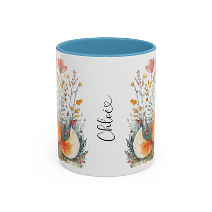 Fox #2 Personalized Accent Mugs, 11oz