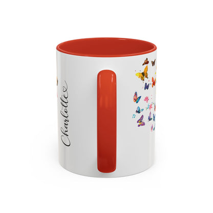 English Setter #1 Personalized Accent Mugs, 11oz