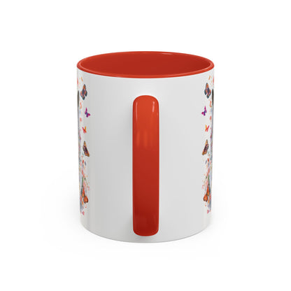 British Blue Cat #2 Personalized Accent Mugs, 11oz