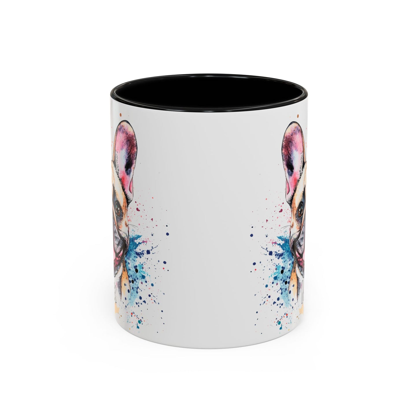 French Bulldog #2 Colourful Personalized Accent Mugs, 11oz