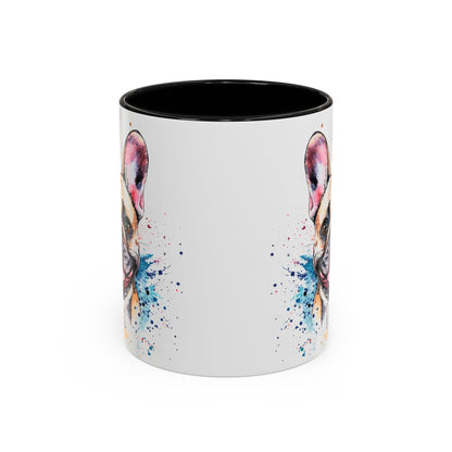 French Bulldog #2 Colourful Personalized Accent Mugs, 11oz