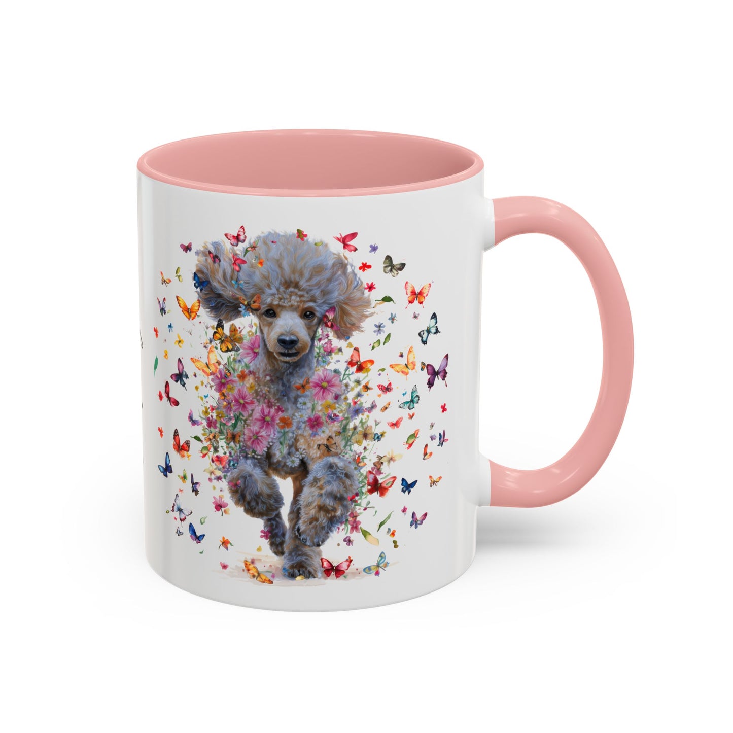 Poodle #6 Personalized Accent Mugs, 11oz