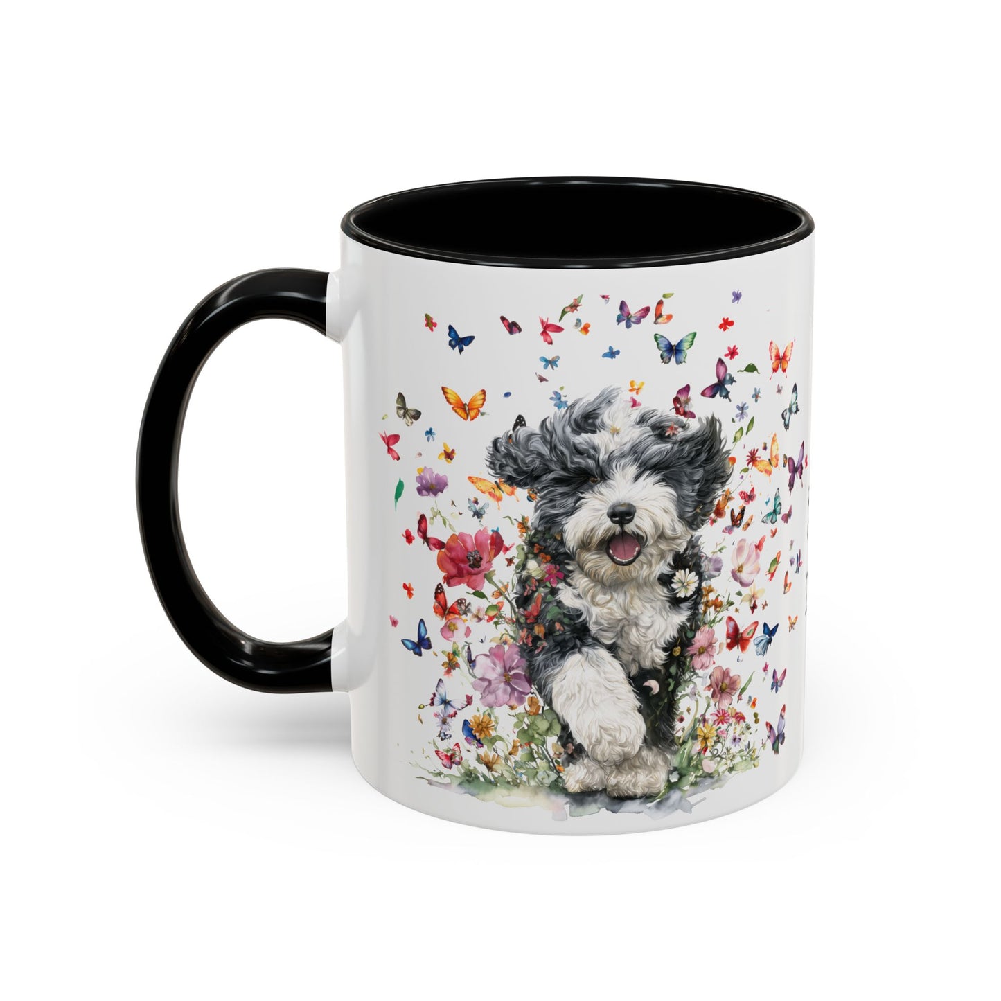 Bernedoodle #2 Personalized Accent Mugs, 11oz