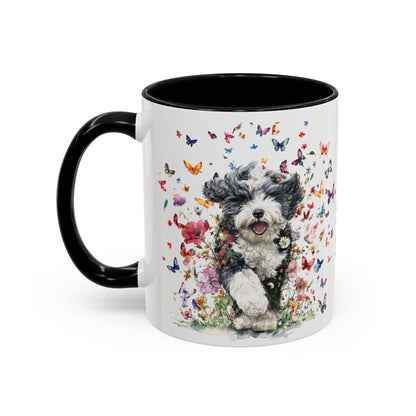 Bernedoodle #2 Personalized Accent Mugs, 11oz