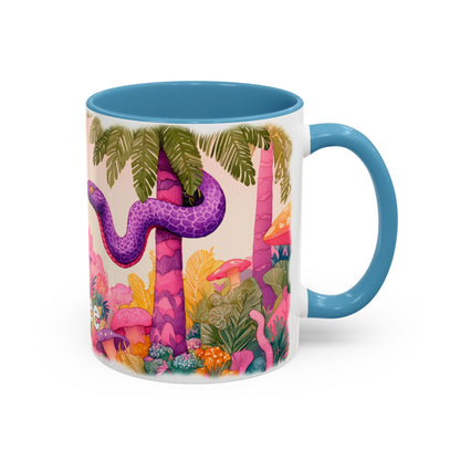 Purple Snake Personalized Accent Mugs, 11oz