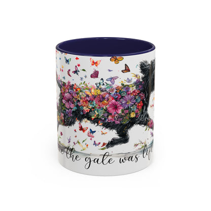 Labradoodle/Groodle #1  Live like the gate was left open, Accent Mugs, 11oz & 15oz