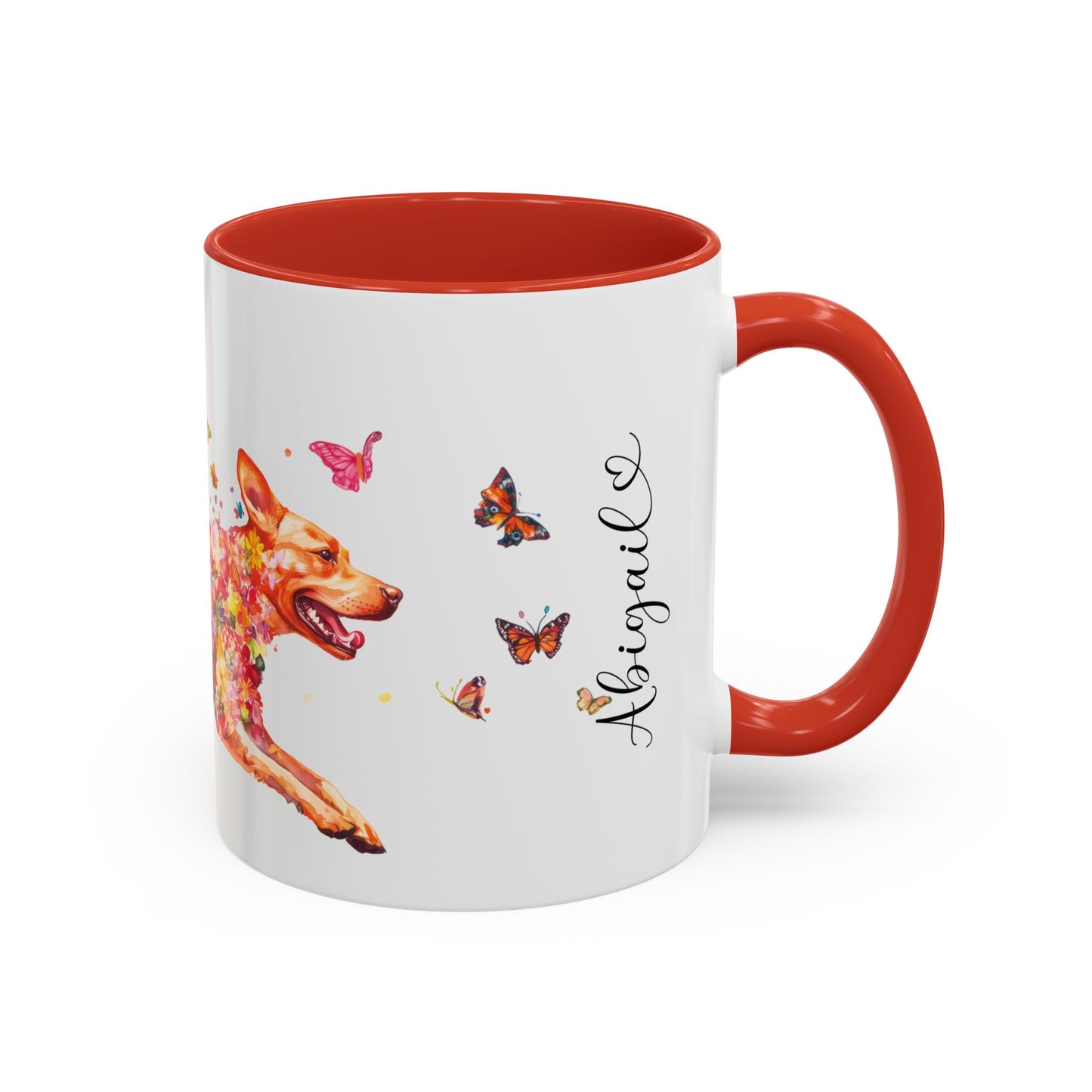 Fox Red Labrador Personalized Accent Mugs, 11oz