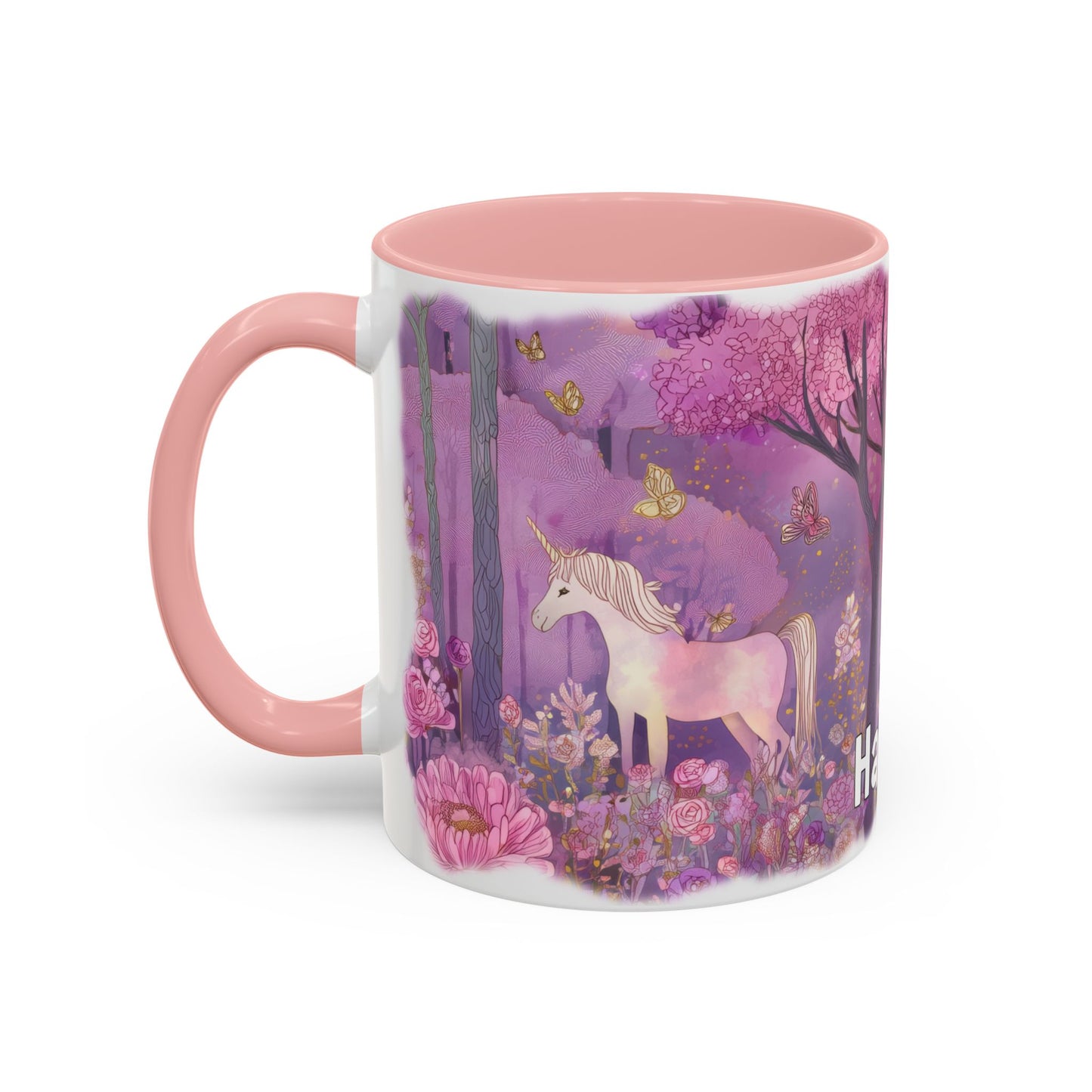 Unicorn Personalized Accent Mugs, 11oz