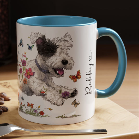 Sealyham Terrier Personalized Accent Mugs, 11oz