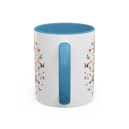Poodle #6 Personalized Accent Mugs, 11oz