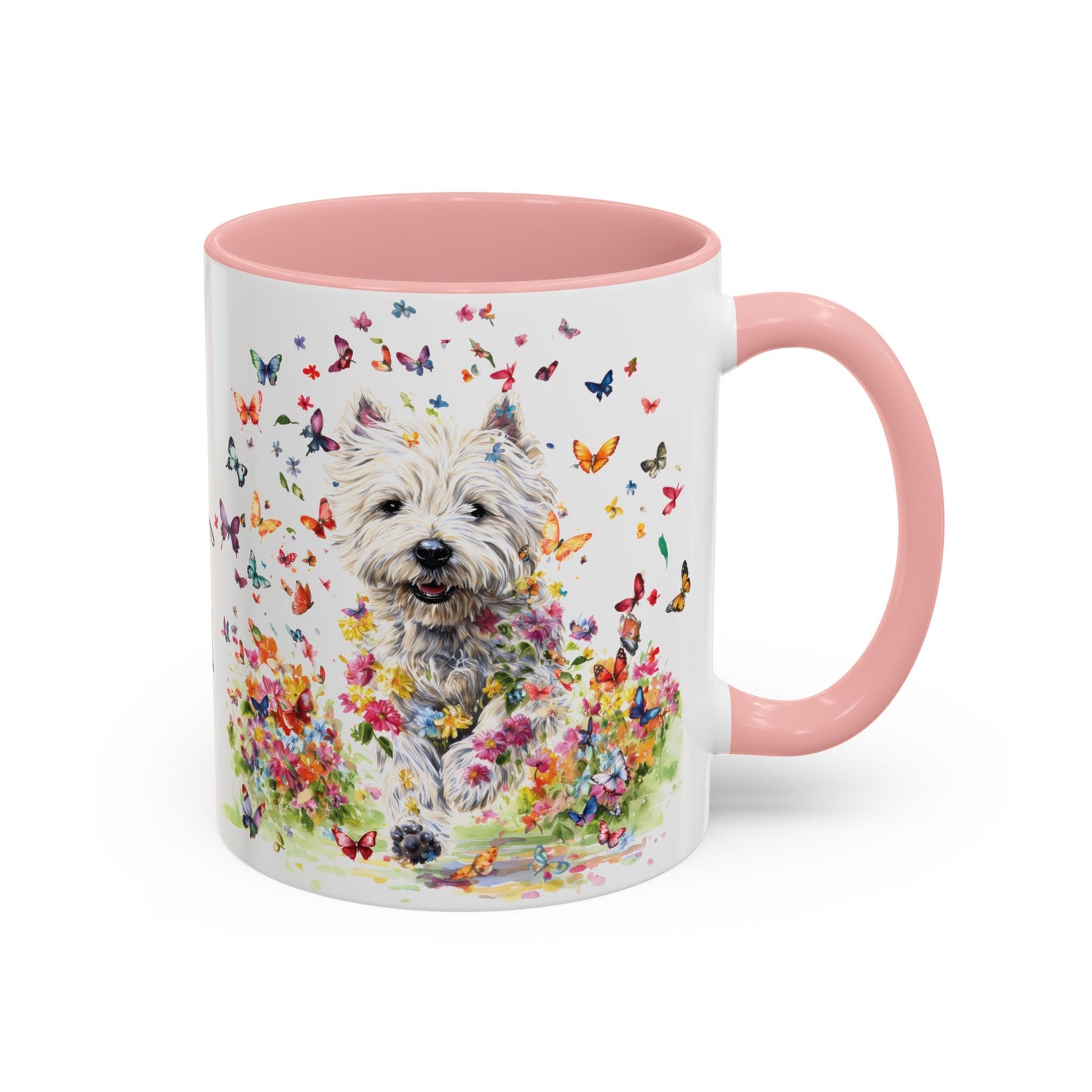 West Highland Terrier #2 Personalized Accent Mugs, 11oz