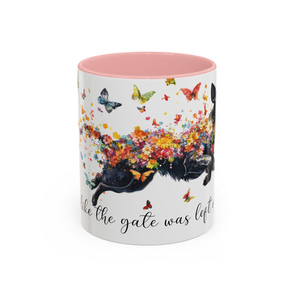 Labrador #3 “Live like the gate was left open" Accent Mugs, 11oz