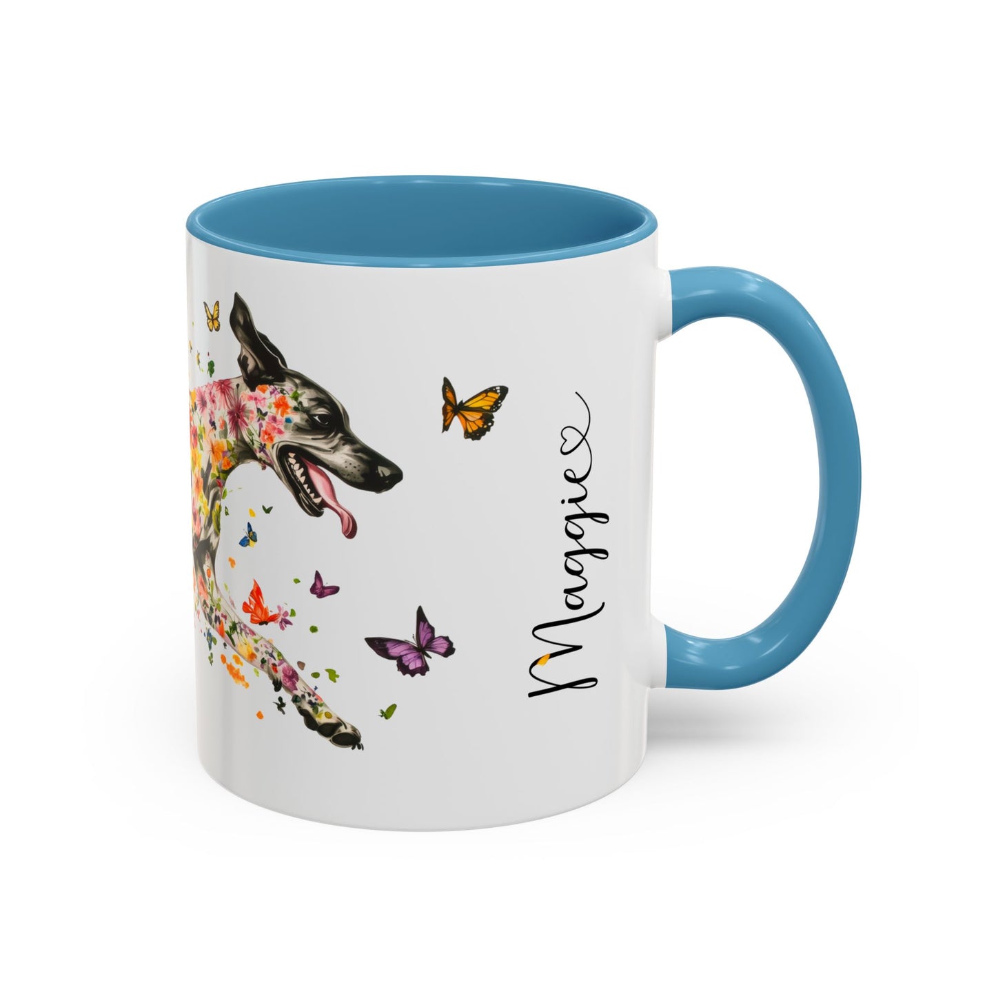 Great Dane Personalized Colorful Accent Mugs, 11oz