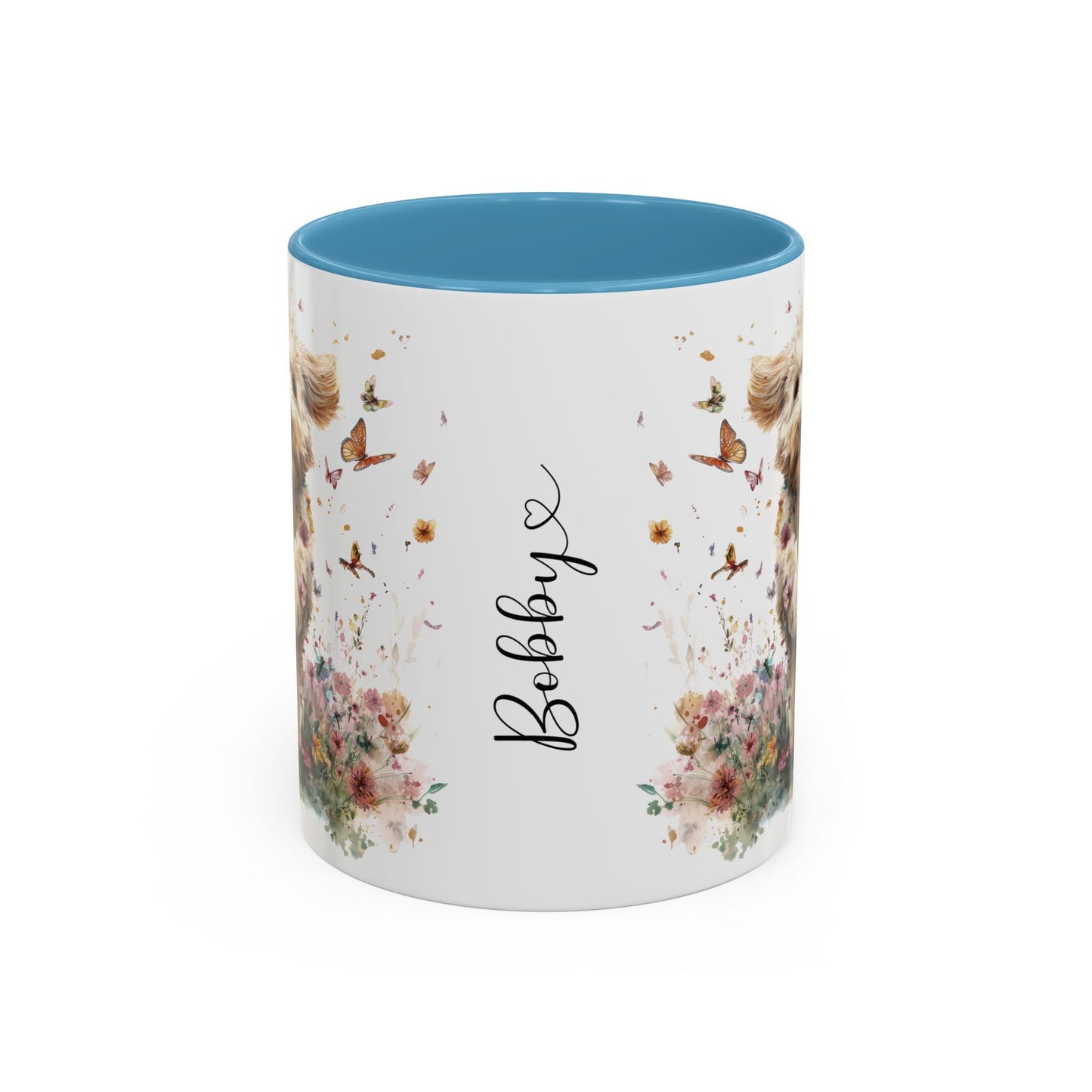 Labradoodle #6 Personalized Accent Mugs, 11oz