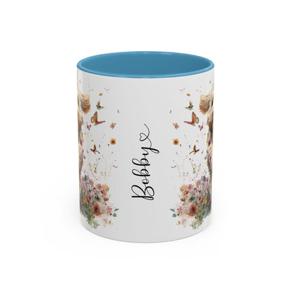 Labradoodle #6 Personalized Accent Mugs, 11oz