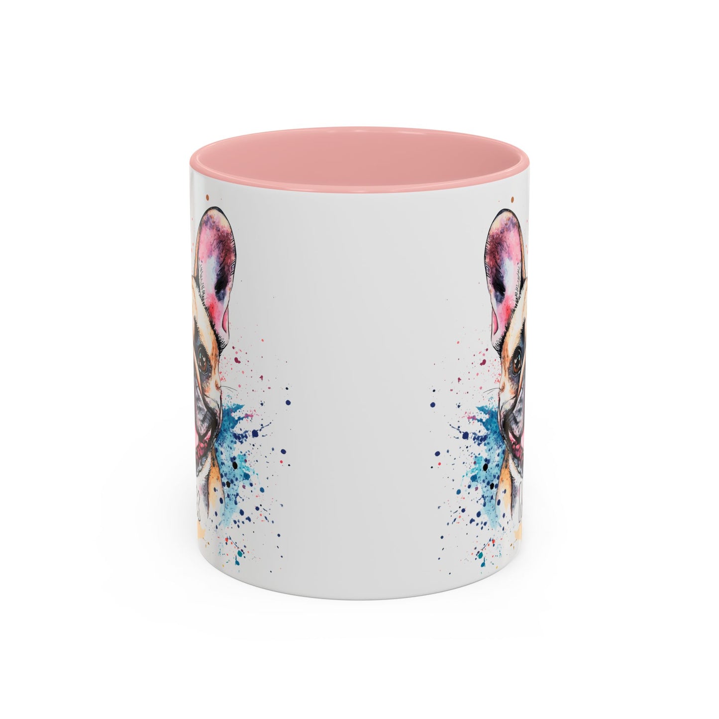 French Bulldog #2 Colourful Personalized Accent Mugs, 11oz