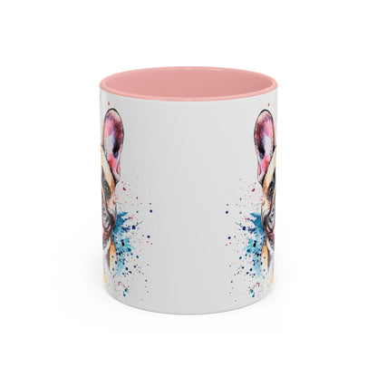 French Bulldog #2 Colourful Personalized Accent Mugs, 11oz