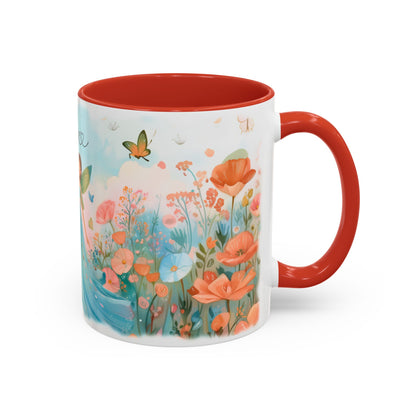 Blue Fairy Personalized Accent Mugs, 11oz