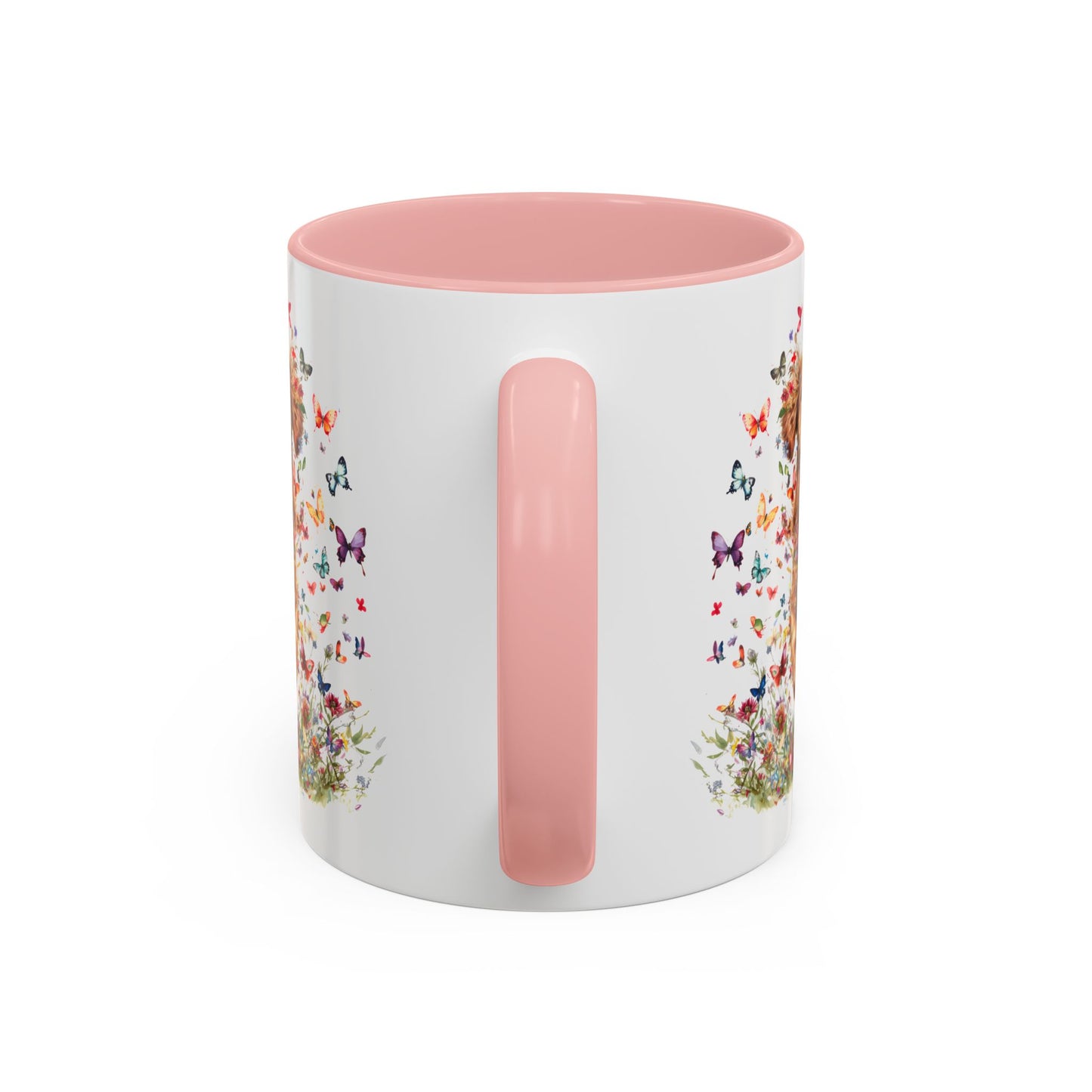 Red Golden Retriever Personalized Accent Mugs, 11oz