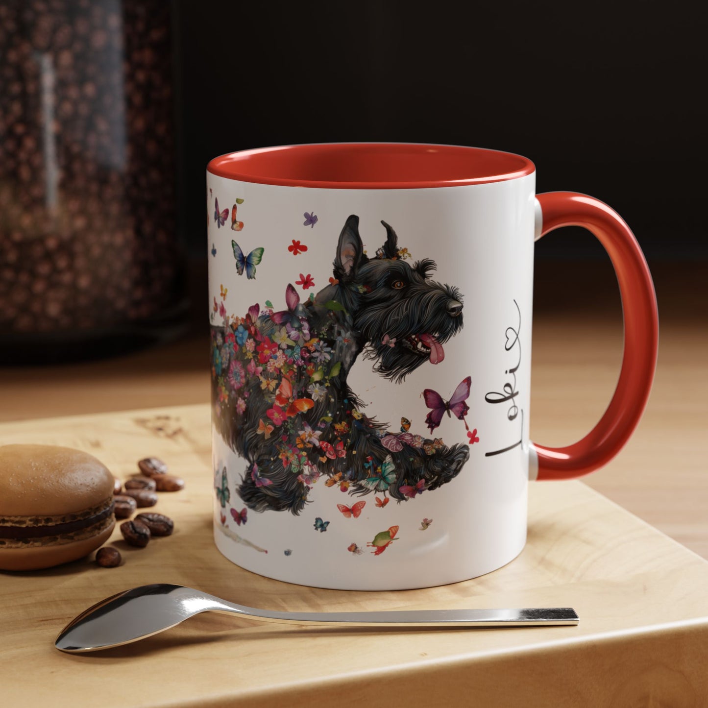 Giant Schnauzer Personalized Accent Mugs, 11oz