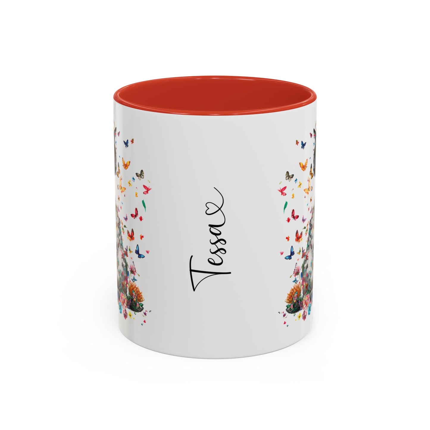 Siamese Cat Personalized Accent Mugs, 11oz