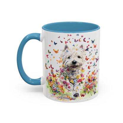 West Highland Terrier #2 Personalized Accent Mugs, 11oz