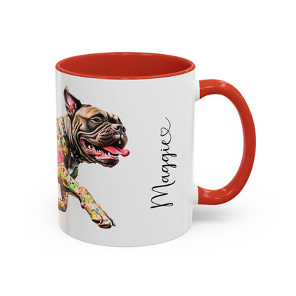 Bullmastiff #1 Personalized Colorful Accent Mugs, 11oz